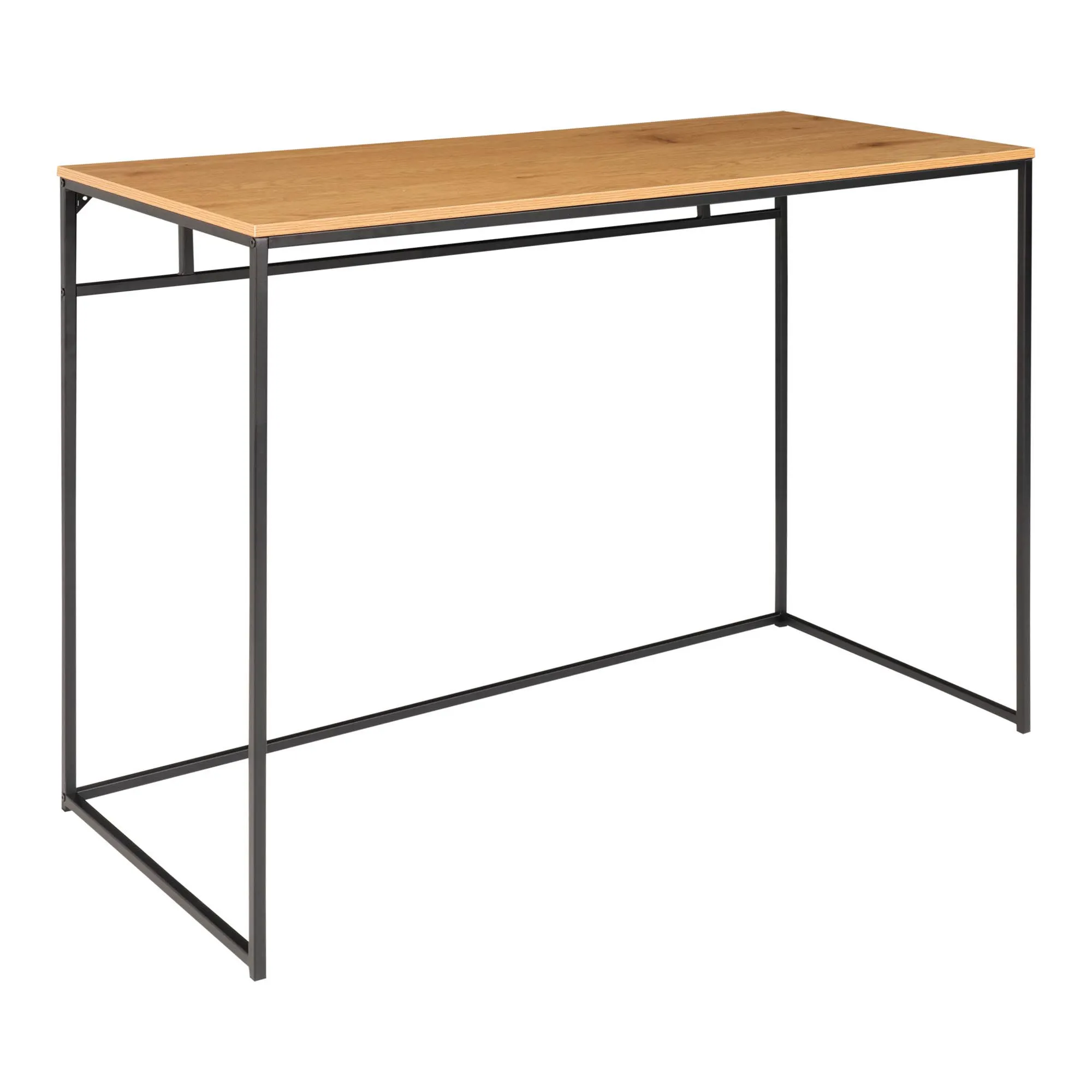 Biurko minimalistyczne VITA 100x45x75 cm - naturalny, czarny
