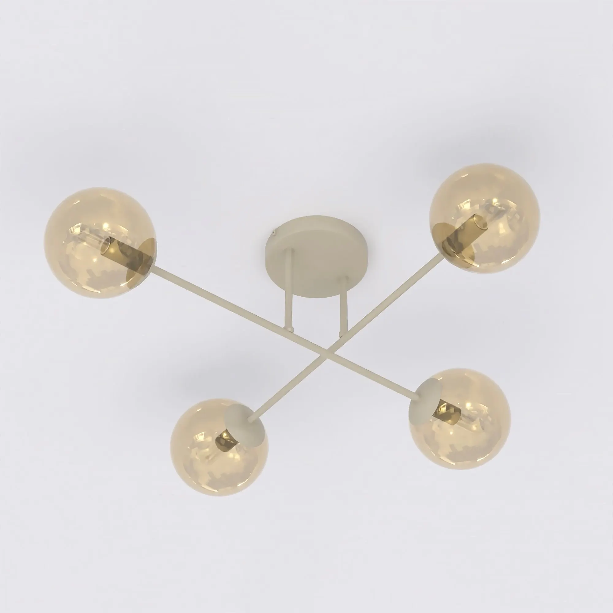 lampa sufitowa, kula świetlna, metalowa lampa, geometriczny design, ciepłe światło