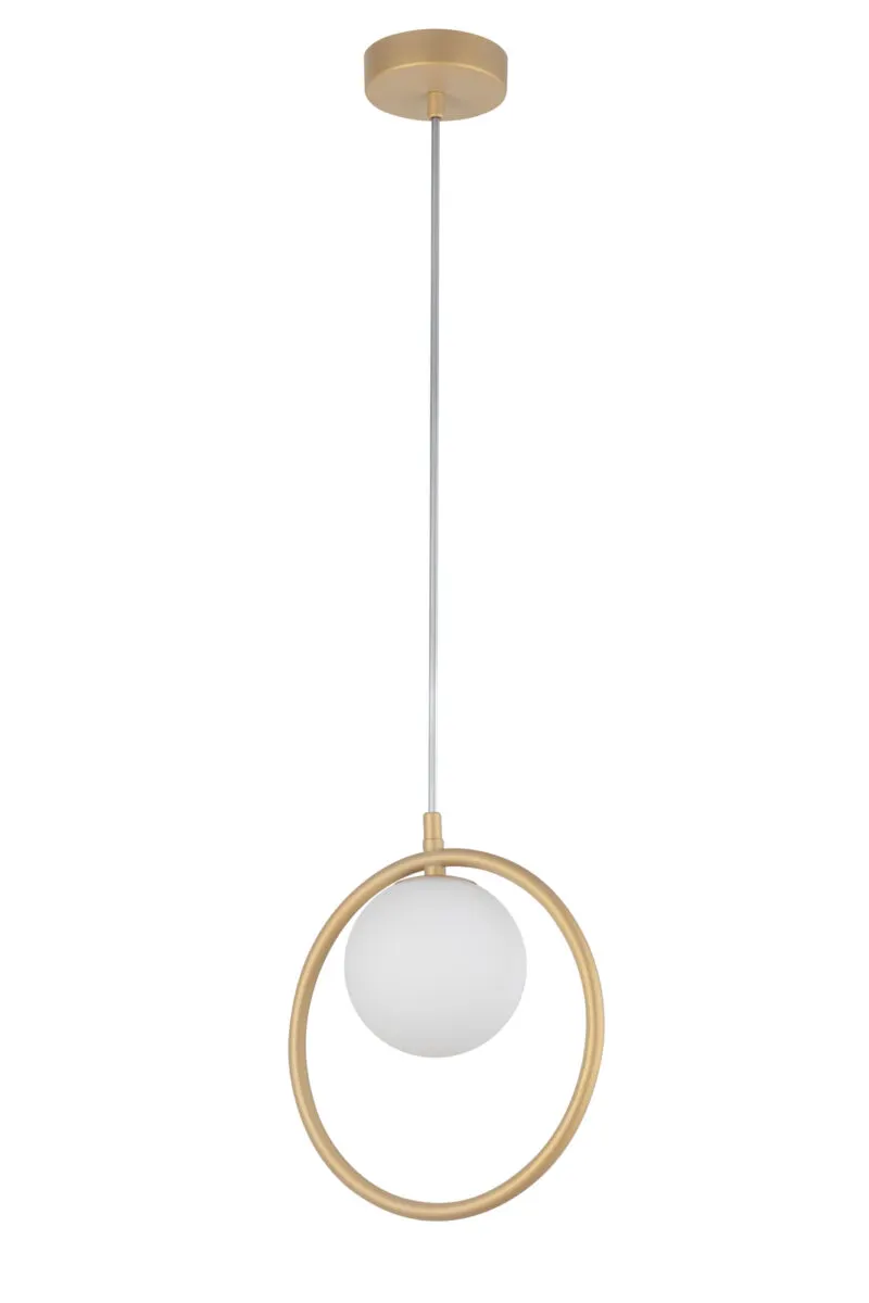 Lampa wisząca AQUA 1 biało-złota