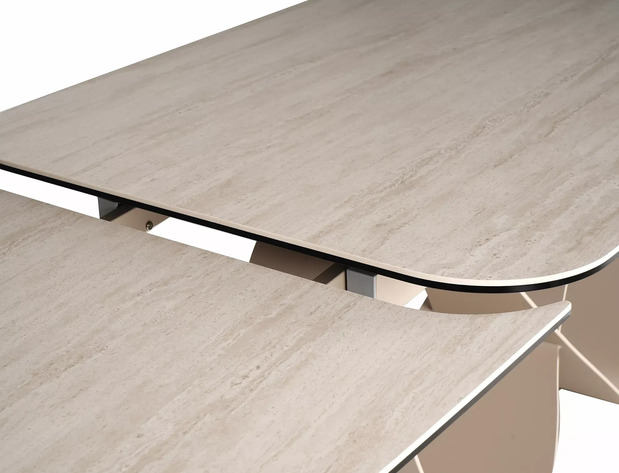 Stół rozkładany INFINITY CERAMIC 160(240)x95 beżowy kaszmirowy — zdjęcie 9