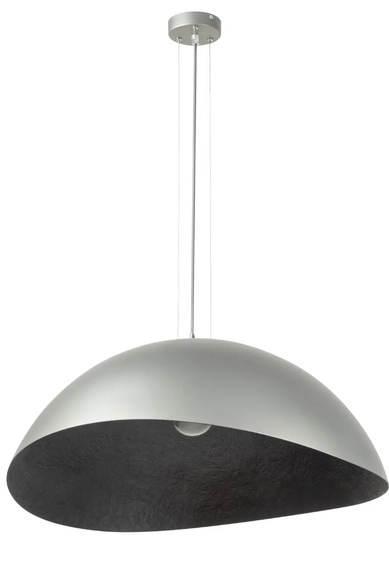 Lampa wisząca SOLARIS XL srebrno-czarna