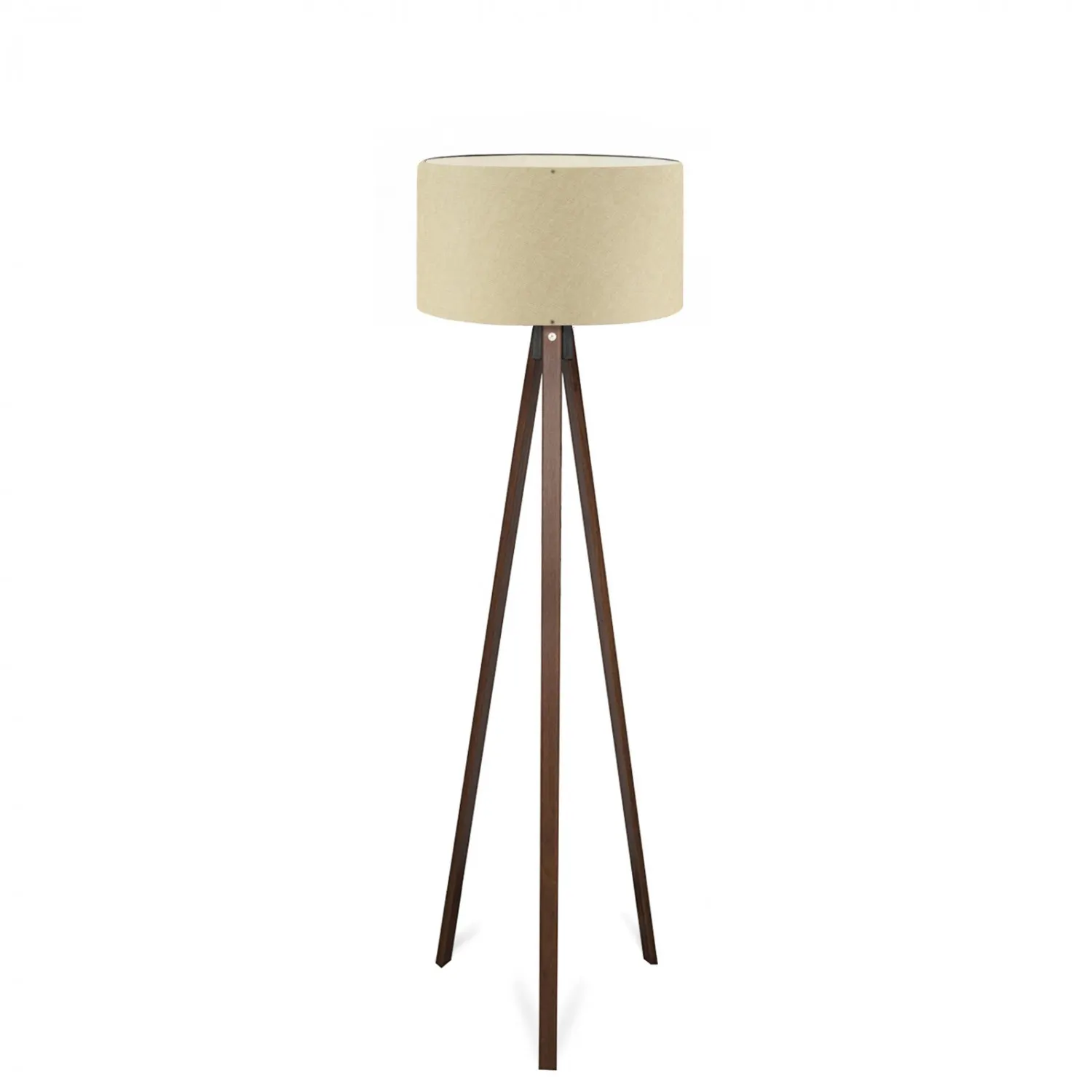 Lampa podłogowa na drewnianej podstawie AYD 140 cm beżowa