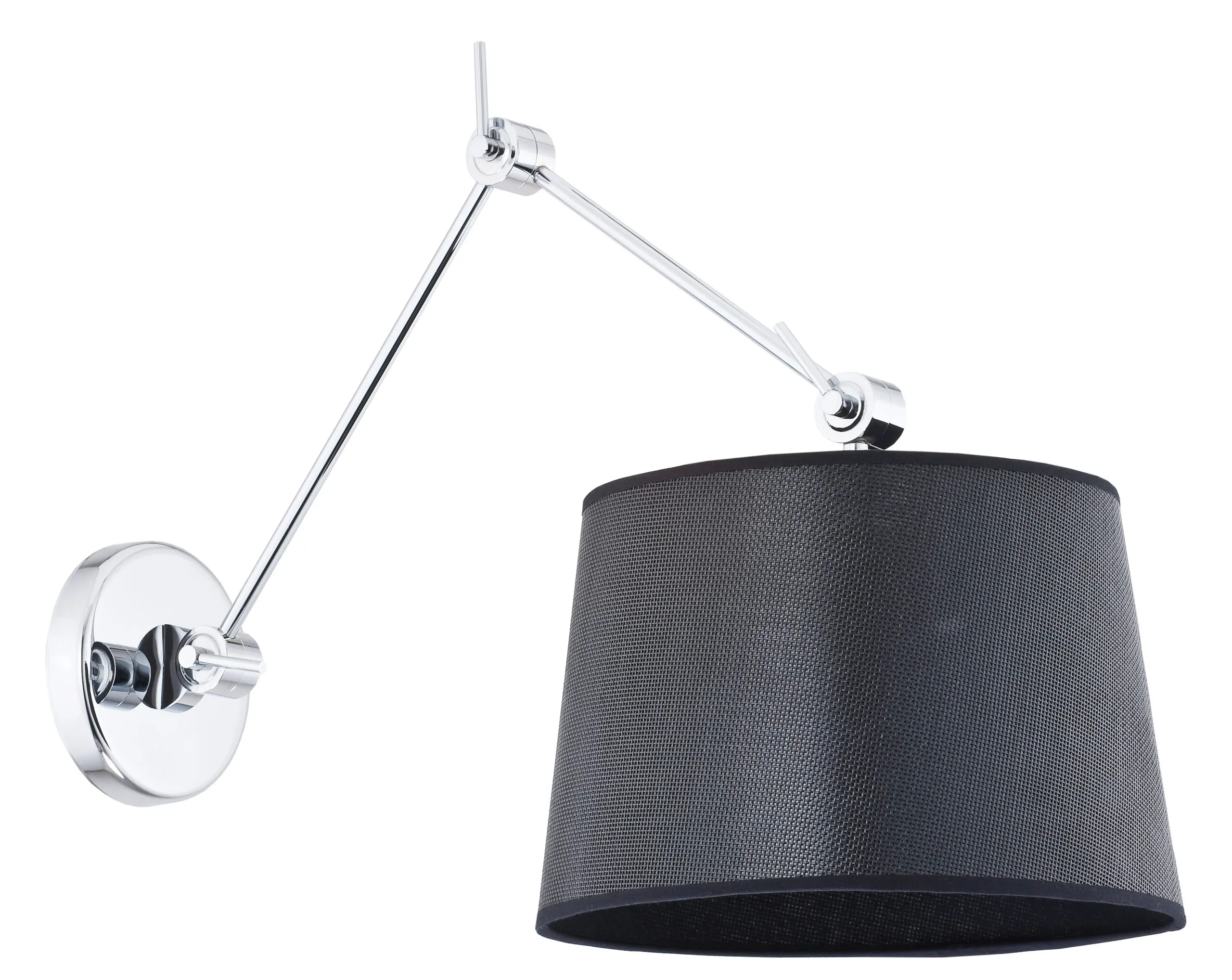 Kinkiet ZAKYNTOS chromowany czarny regulowany Kinkiet ZAKYNTOS chromowany czarny regulowany