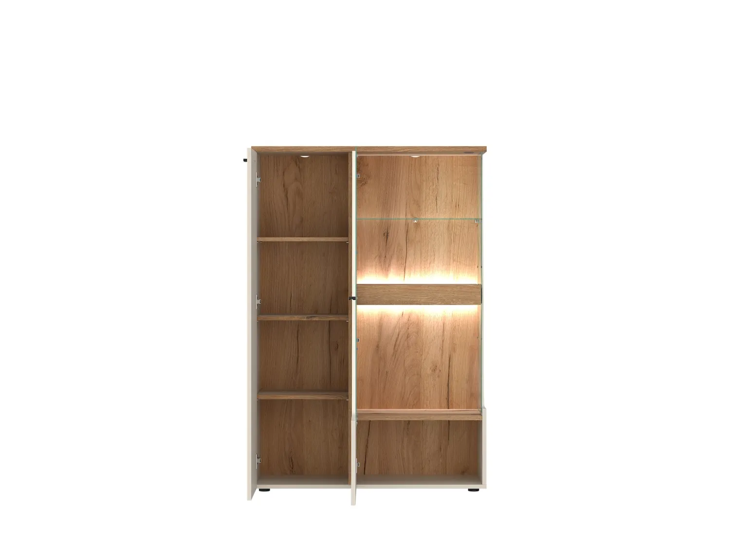 Witryna niska 2-drzwiowa CUT OUT 02L | CTUV02L | cashmere dąb coast evoke - 6000000019810