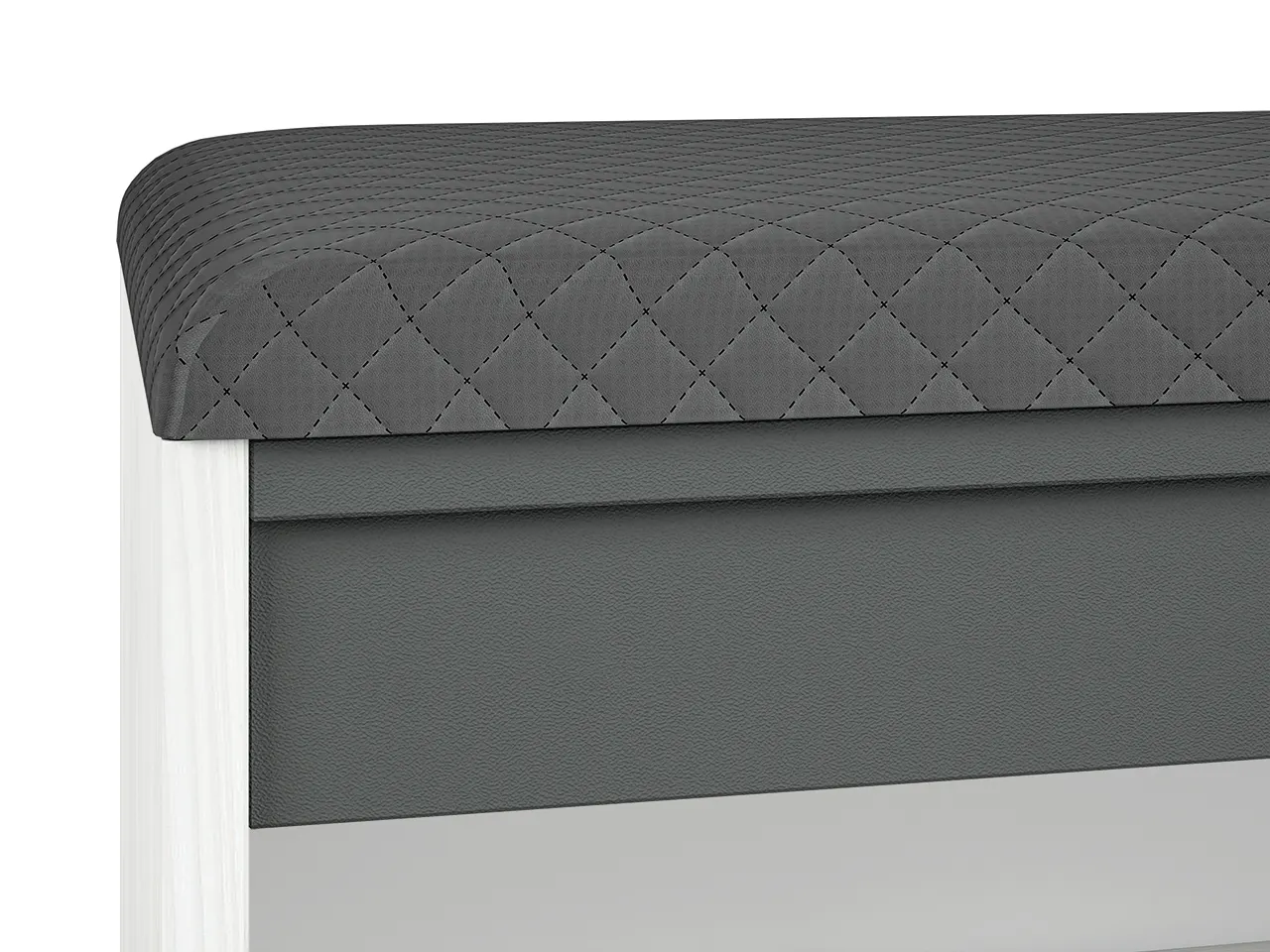 Szafka na buty z siedziskiem otwarta HYGA 03 sosna śnieżna, antracyt 70x47x34