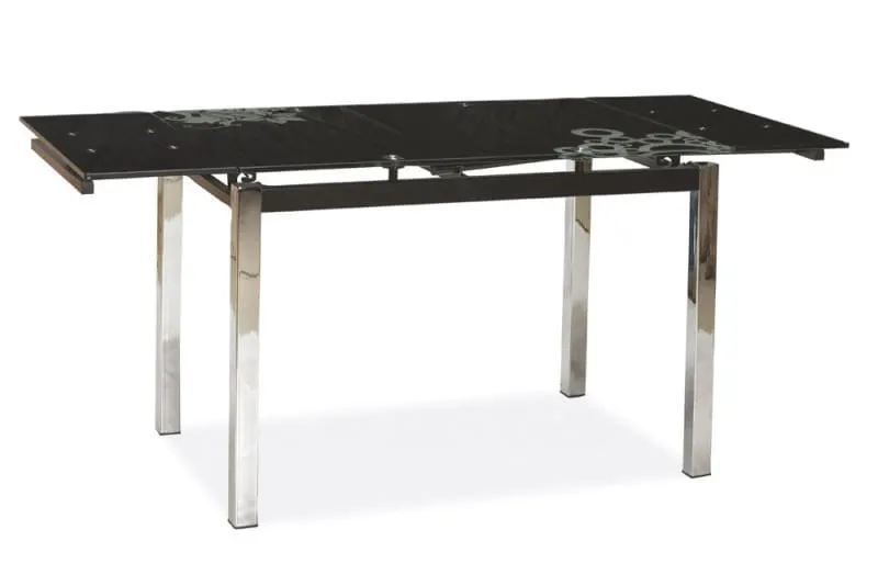 Stół GD-017 rozkładany czarny/chrom 74x110 Signal Stół GD-017 rozkładany czarny/chrom 74x110 Signal