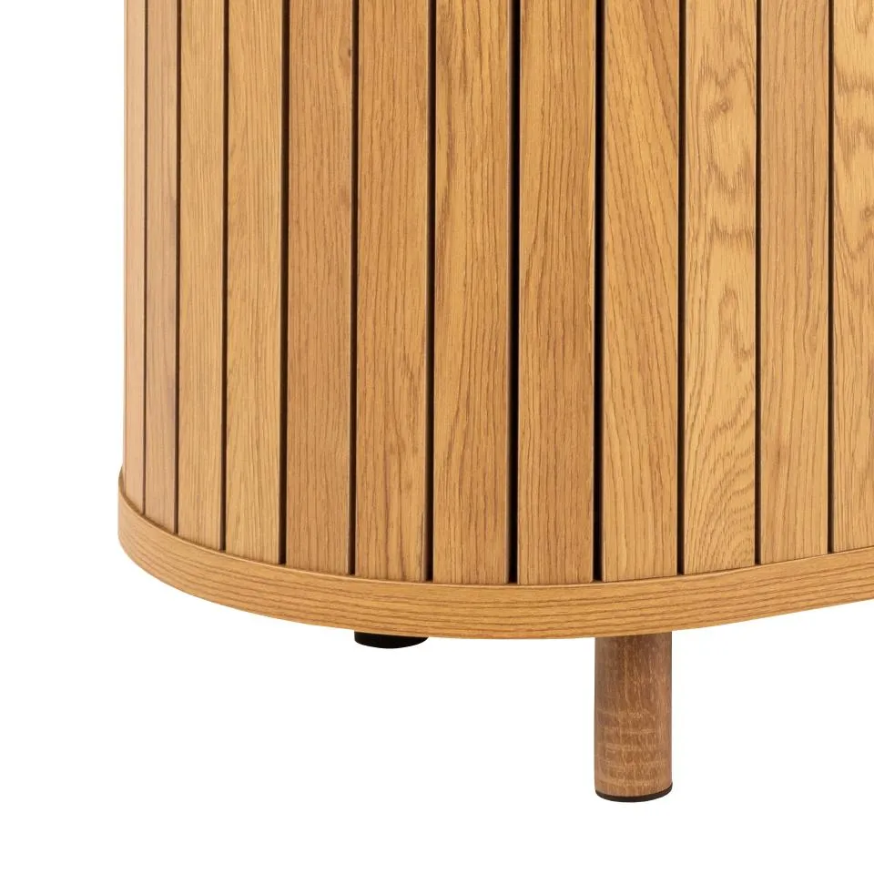 Komoda 2-drzwiowa z półkami COLIMA 160x80 dąb naturalny — zdjęcie 7