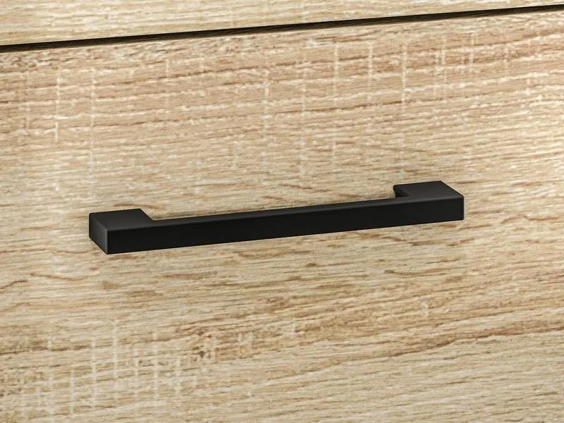 Szafka na buty z szufladą i 2 klapami Caro 09 Sonoma jasna 90x50x34 — zdjęcie 4