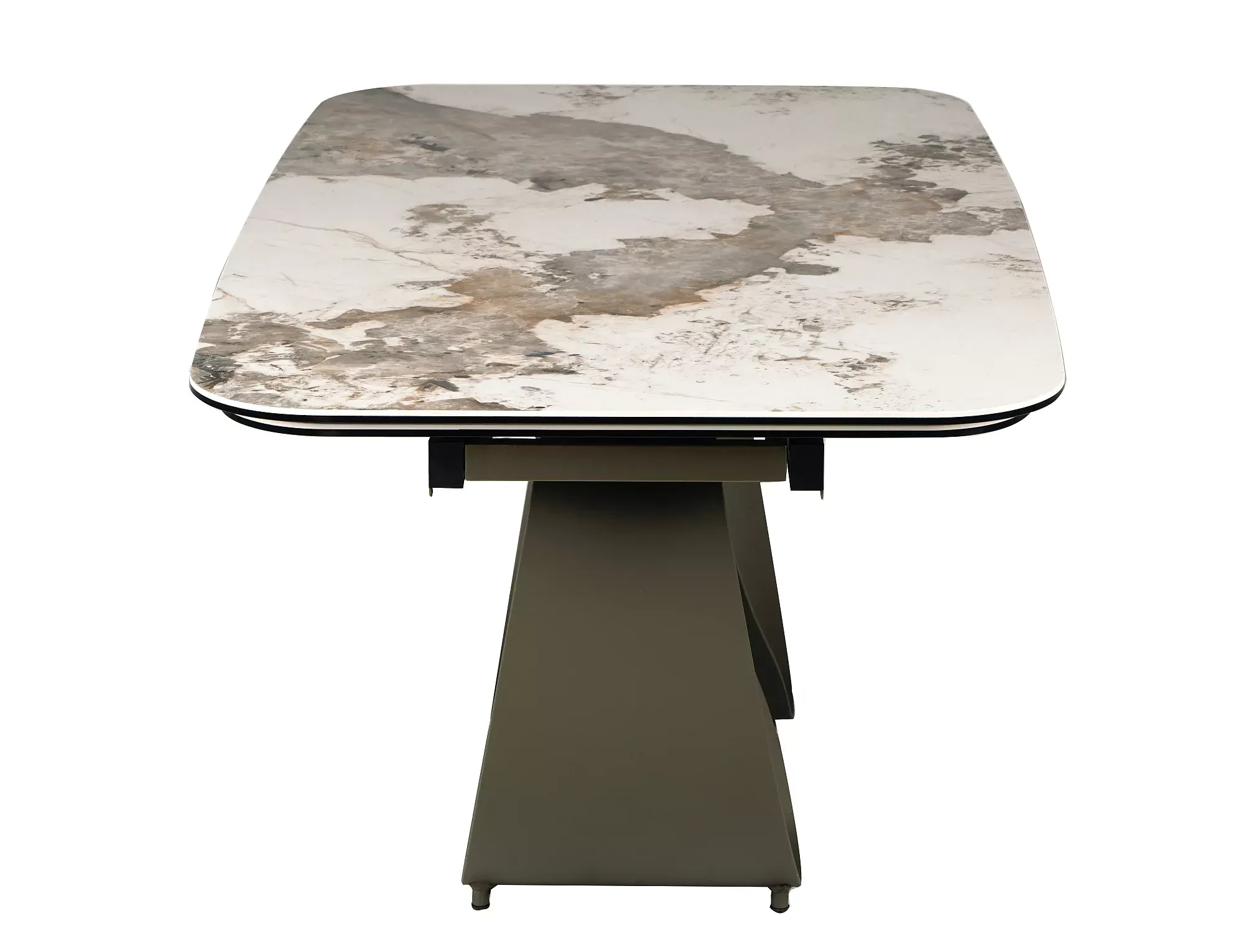Stół rozkładany INFINITY CERAMIC 160(240)X95 biały miedziany — zdjęcie 10