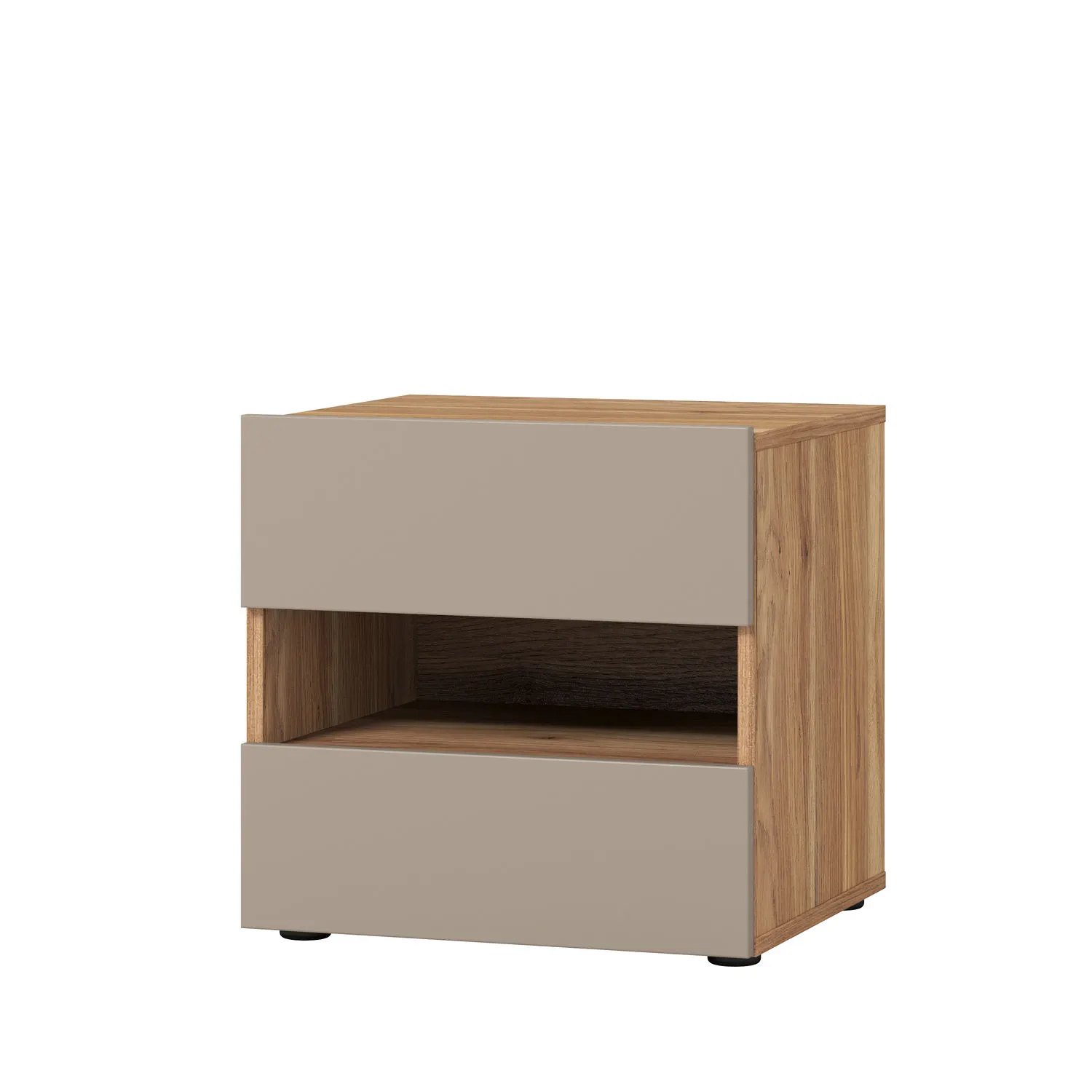 Szafka nocna z szufladami IMPRESSIO 46x45 dąb mauvella congo Szuflada, Meble, Gabinet, Kredens, Półka