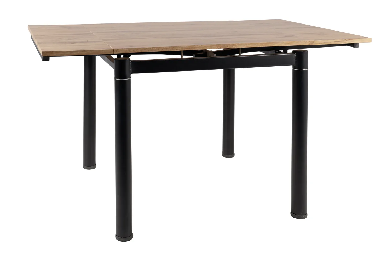 STÓŁ GD-082 rozkładany 80(131)x80 Orzech, Czarny 80(131)x80 - GD082OVC80