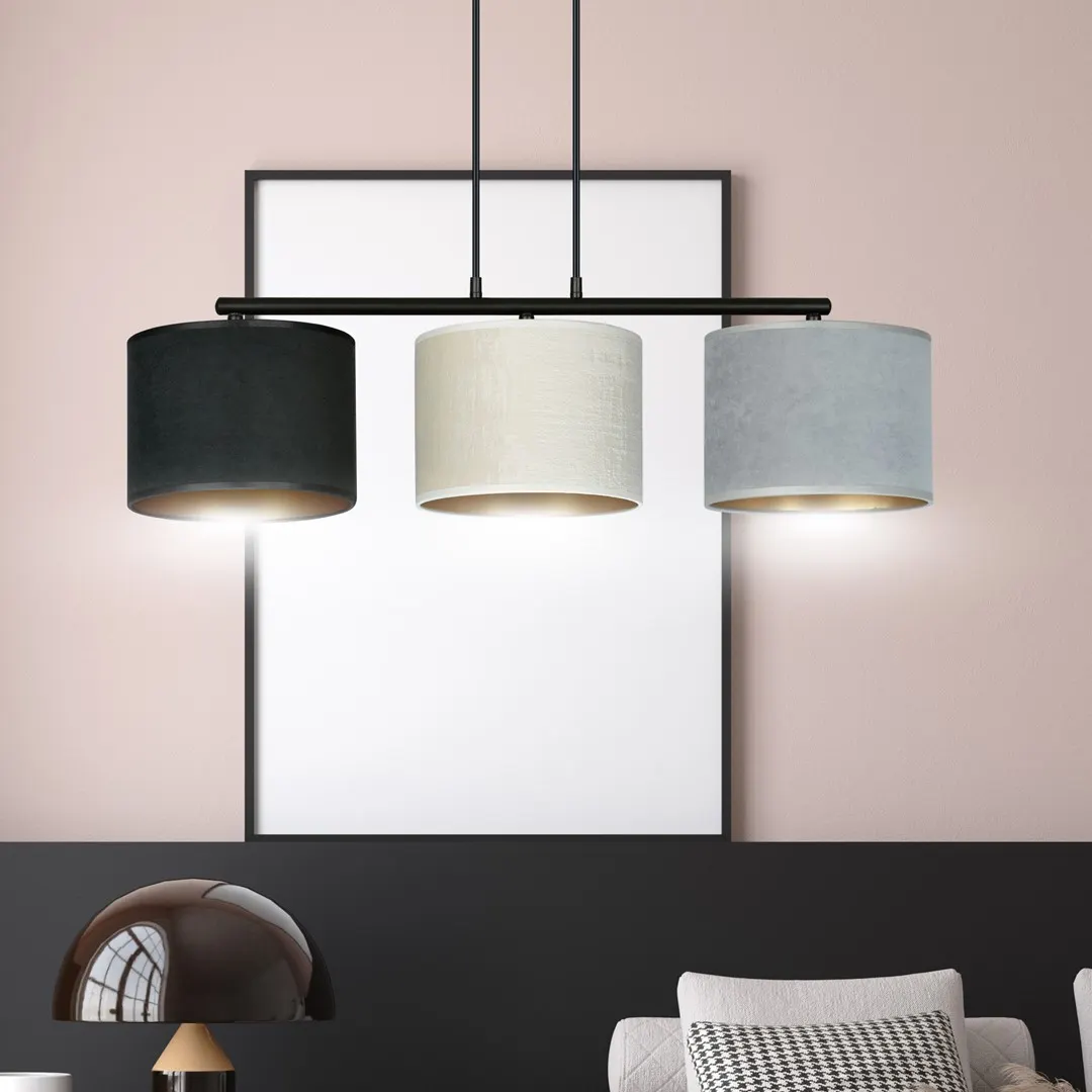 Lampa wisząca HILDE 3 czarny MIX — zdjęcie 8