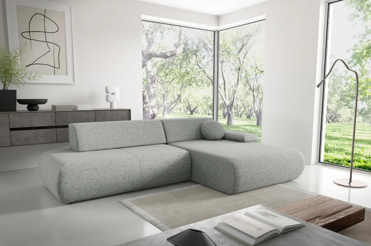 Narożnik rozkładany z pojemnikiem PUENTE 286 cm prawostronny stalowy - PUENTE_NAR_PUENTE92_P