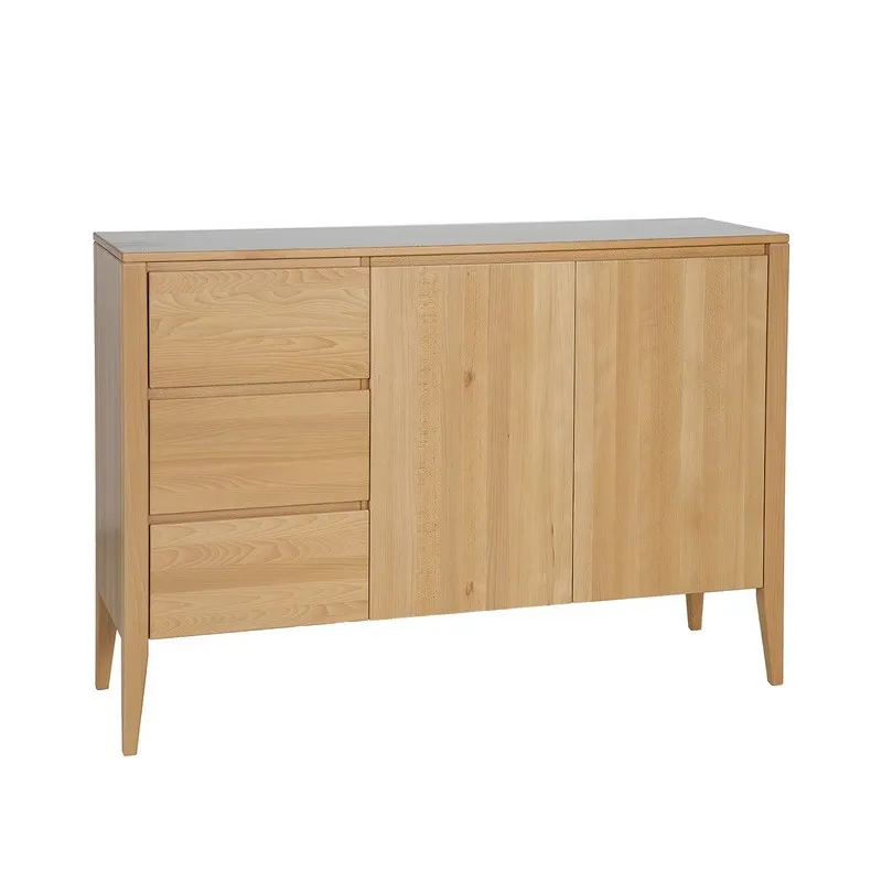 Komoda bukowa KD439 Naturalny DREWMAX — zdjęcie 3