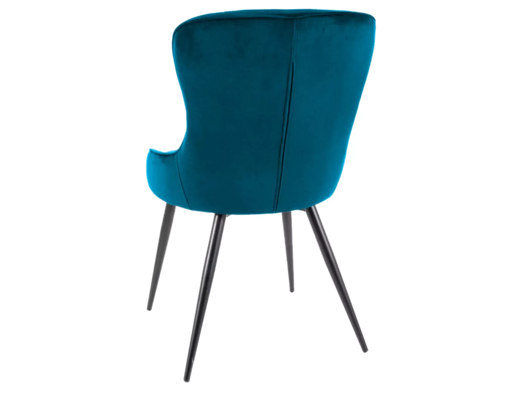 Krzesło tapicerowane LOTUS VELVET Bluvel 85 turkusowy stelaż czarny - LOTUSVCTU