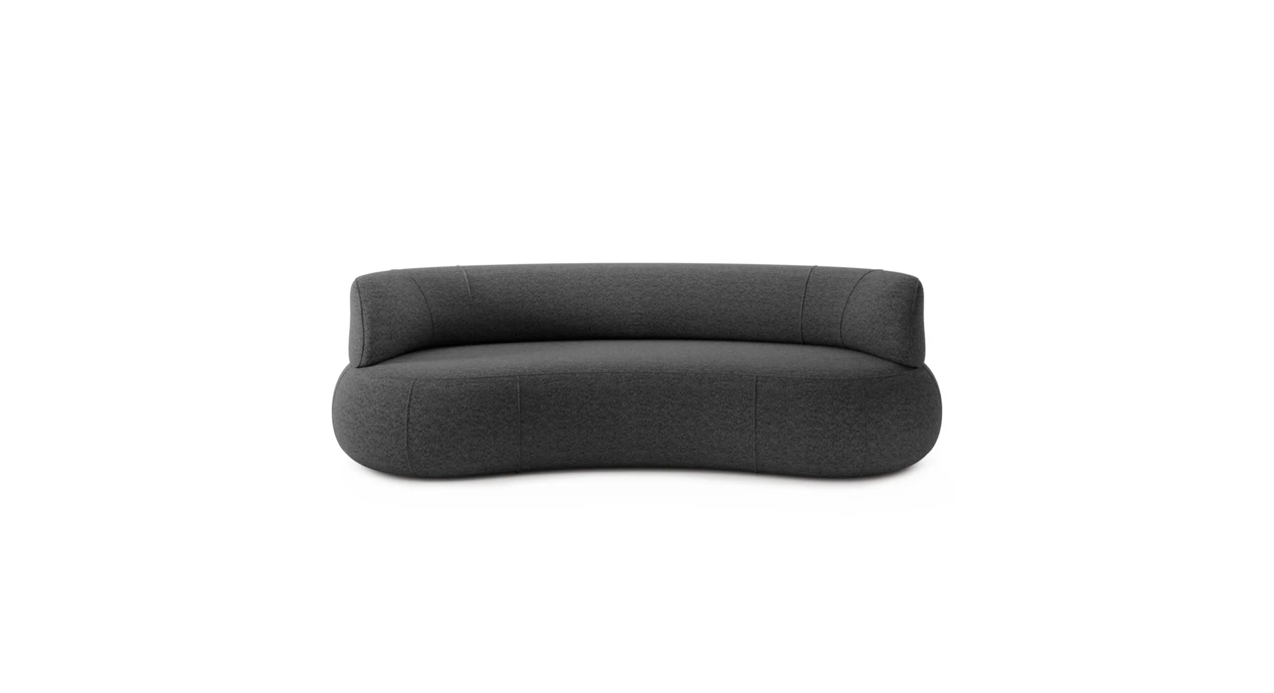 Sofa modułowa SOUL TWO ARM - tkanina Abriamo 08 grafitowy - SOUL_SOF_ABRIAMO08_2A