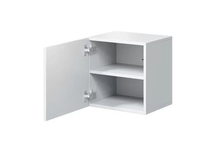Szafka wisząca ASHA 40 1D - biały mat - ryflowany front — zdjęcie 3