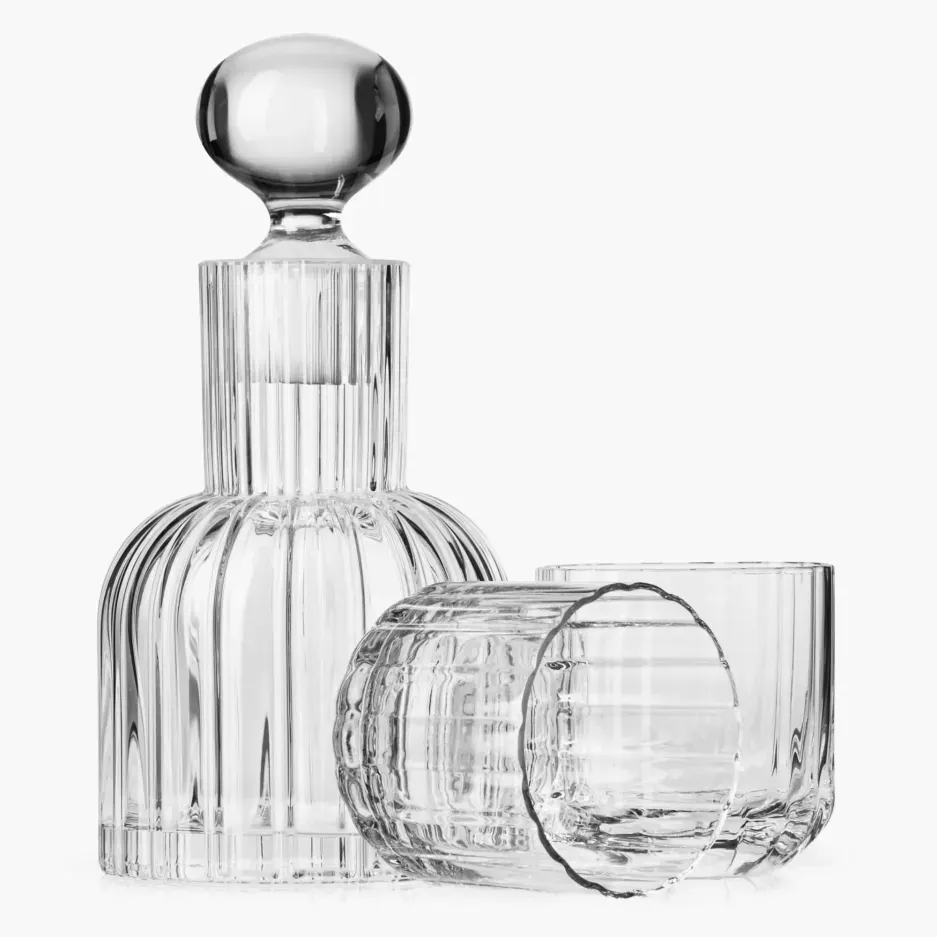 Komplet do whisky PERFECT SERVE Vintage karafka 650 ml i 2 szklanki 300 ml Komplet do whisky PERFECT SERVE Vintage karafka 650 ml i 2 szklanki 300 ml