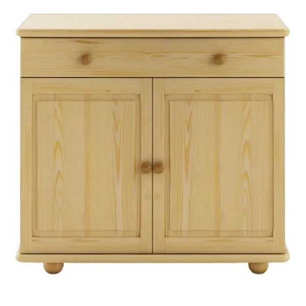 Szafka 2-drzwiowa z 1 szufladą KW109 S92 W86 G47 sosna grey DREWMAX