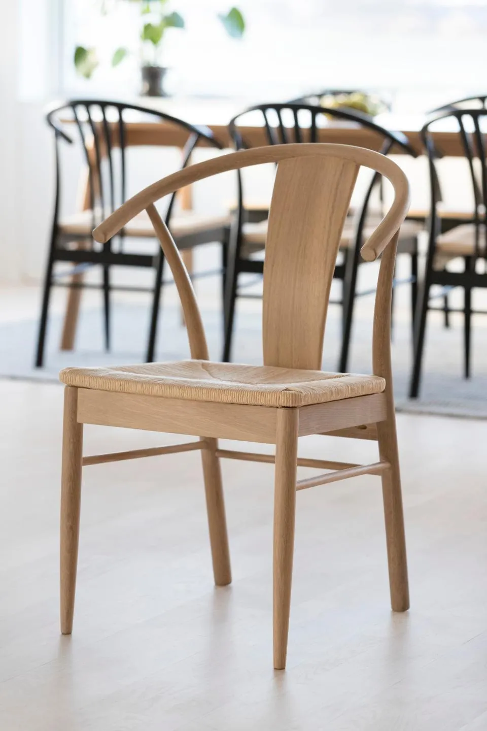 Krzesło Korfu Plecionka- złamana biel, Dąb bielony ( zestaw 2 sztuk ) - 0000098764