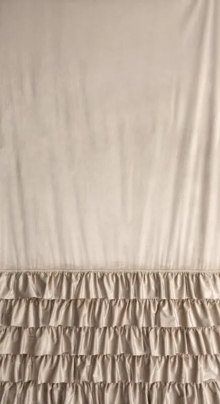 ZASŁONA GOTOWA CARLI NA TAŚMIE 140 X 270 CM BEŻOWY - EU_454031