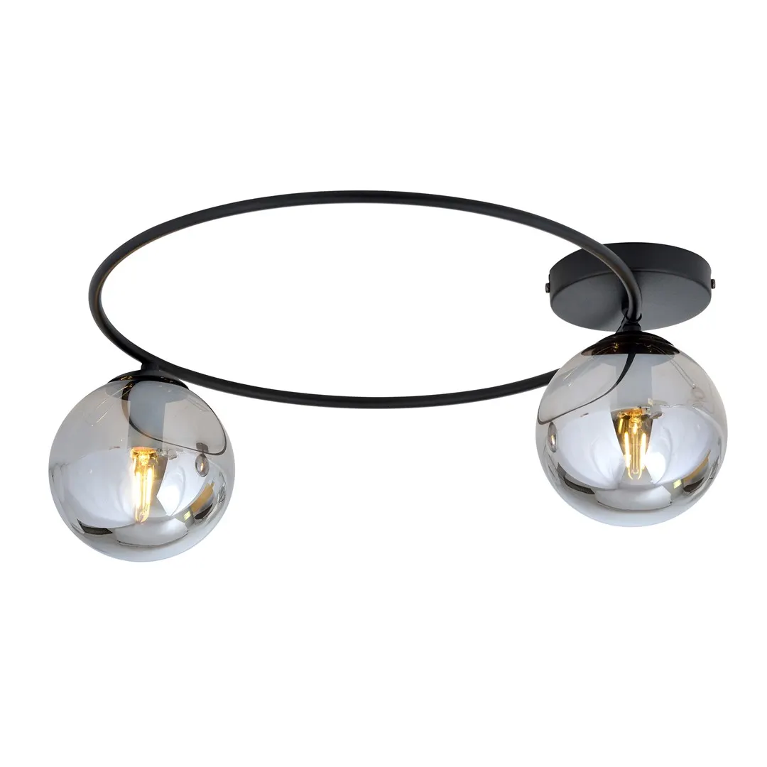 Lampa sufitowa  SOPRA Czarny 1256/2