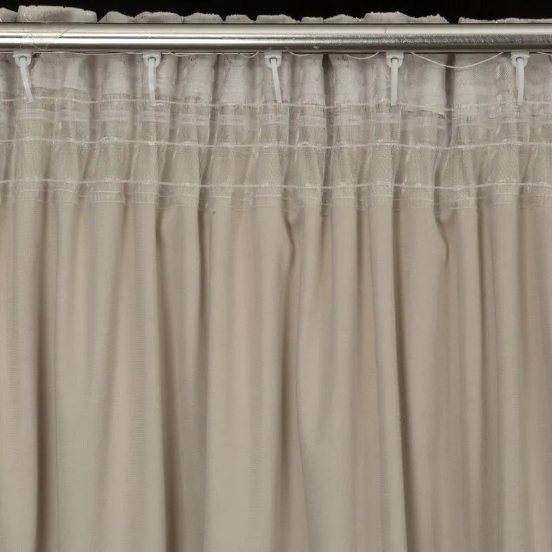 ZASŁONA GOTOWA NADIA NA TAŚMIE 140X300 CM BEŻOWY - EU_409035