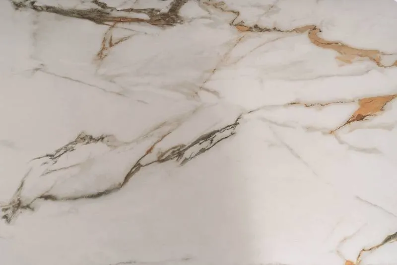 Stół rozkładany INFINITY CERAMIC 95x160(240) Amber Bianco biały stelaż miedziany Signal — zdjęcie 10