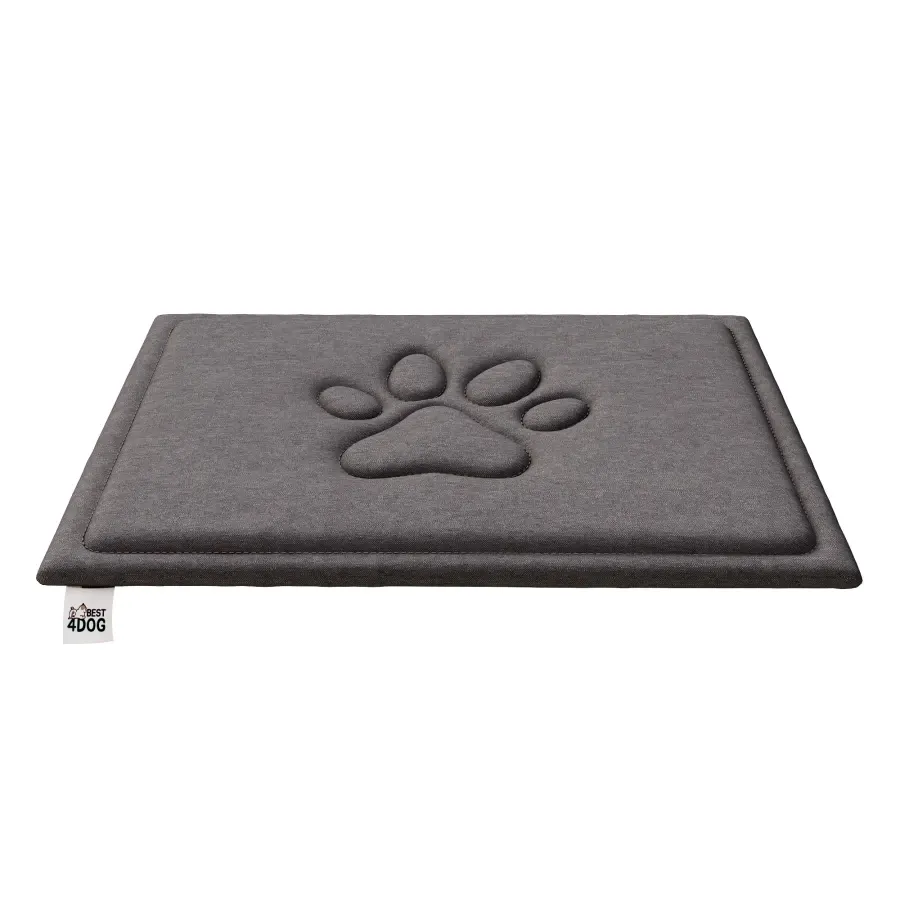 Legowisko dla psa miękkie (mata) średnie 90x60x2,5cm wodoodporne szary