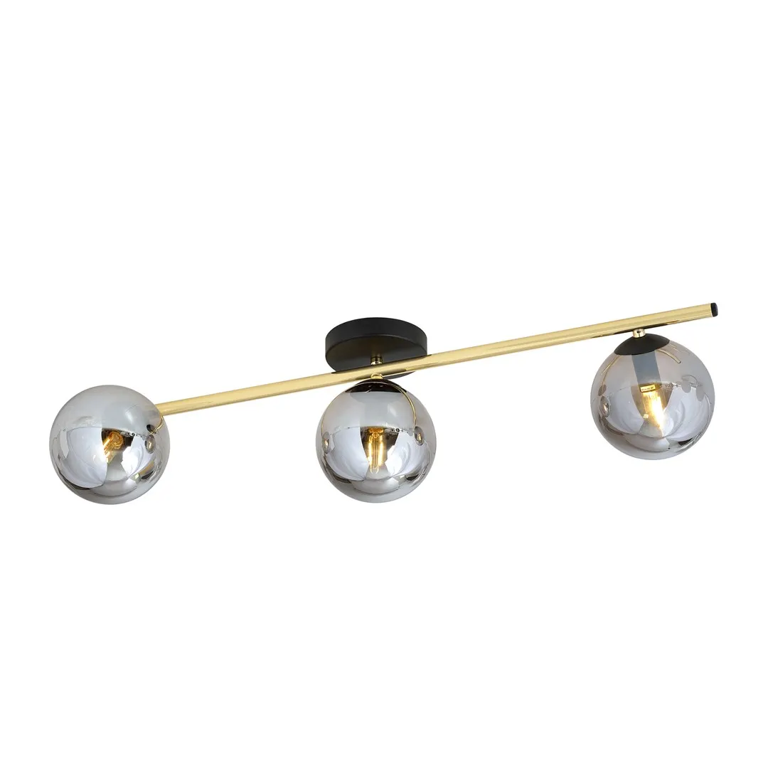 Lampa sufitowa  SPLENDI Czarny,Złoty 1246/3
