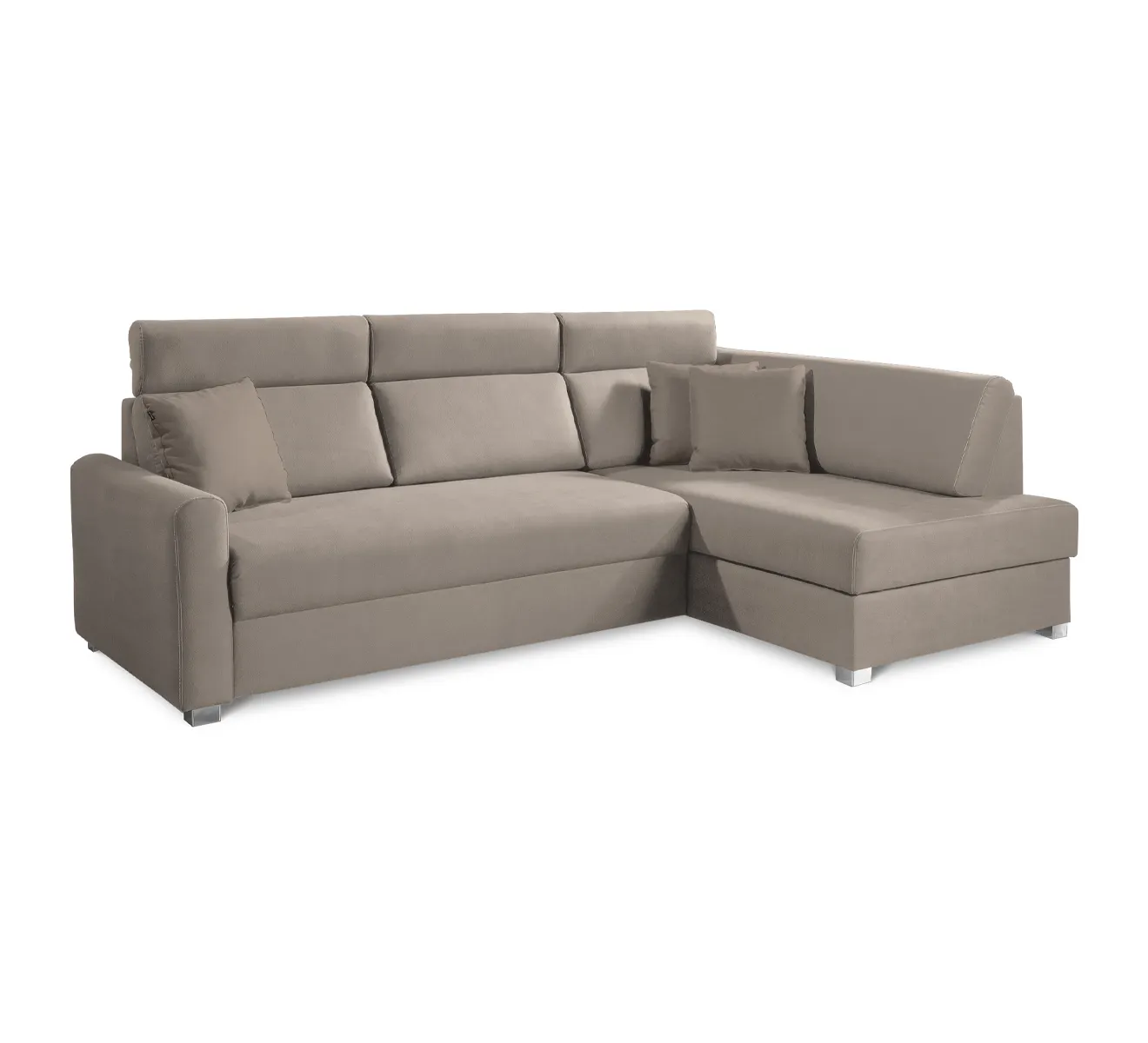 Narożnik z funkcją spania i pojemnikiem na pościel BRIG NFPA L ZETTA 293 jasny beżowy Narożnik z funkcją spania i pojemnikiem na pościel BRIG NFPA L ZETTA 293 jasny beżowy