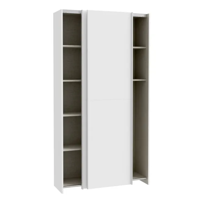 Szafa 2-drzwiowa HOME NOOK drzwi przesuwne 100cm biała — zdjęcie 5