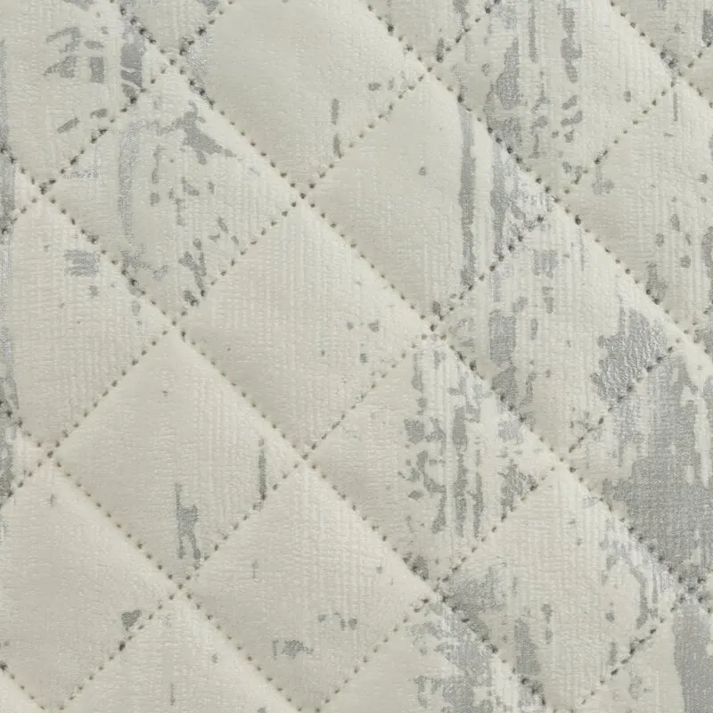 Narzuta z błyszczącym nadrukiem BLINK 3 170 X 210 CM Biały, Srebrny — zdjęcie 2