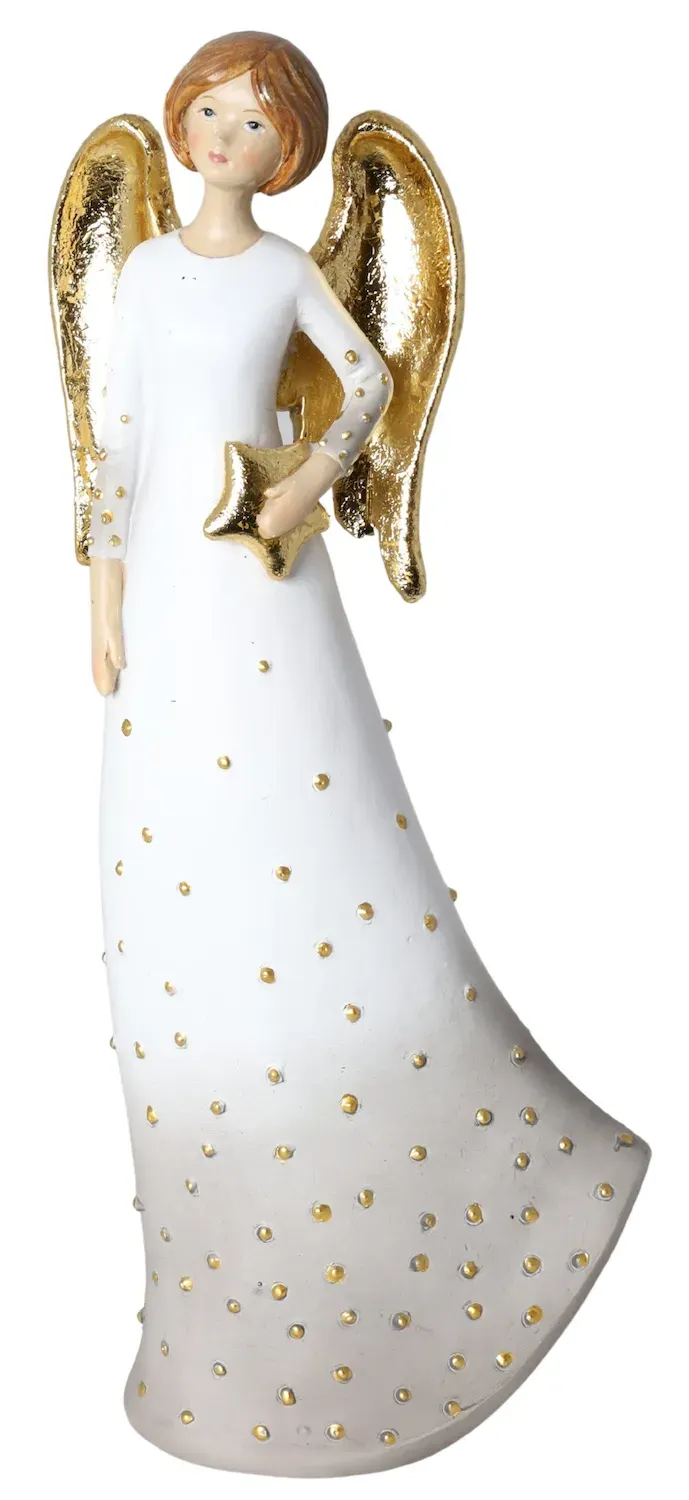 ANIOŁ średni biało-złoty ANIOŁ średni biało-złoty