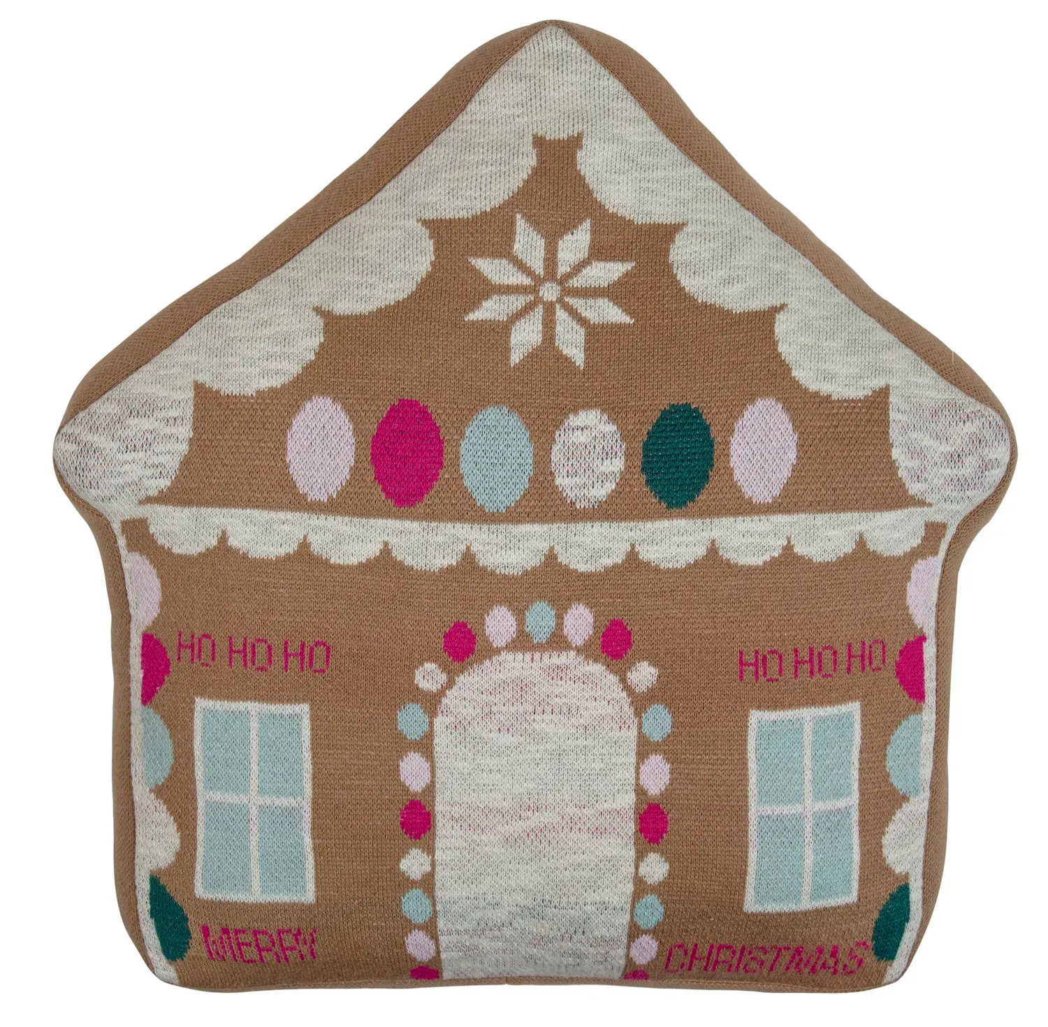 Poduszka świąteczna bawełniana DOMEK 40x40 wielokolorowa