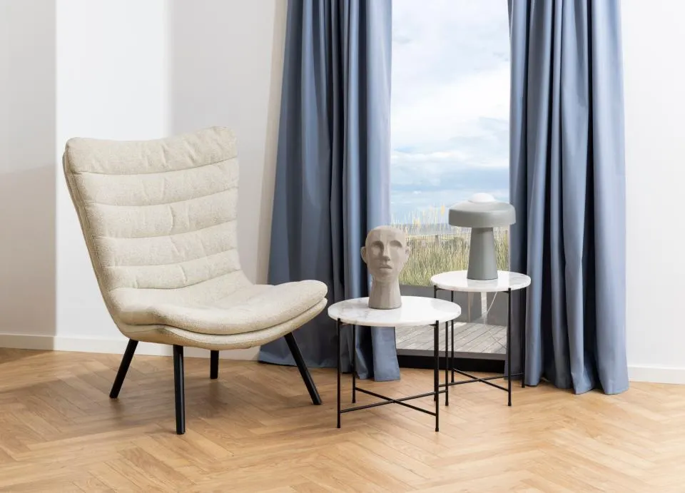 Fotel wypoczynkowy LUKE Kremowy - 0000098910