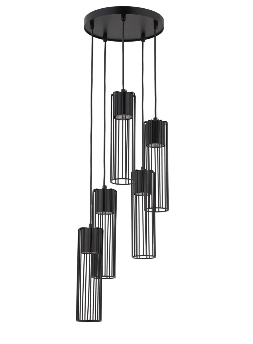 Lampa wisząca FOBIA 5 czarna Lampa wisząca FOBIA 5 czarna