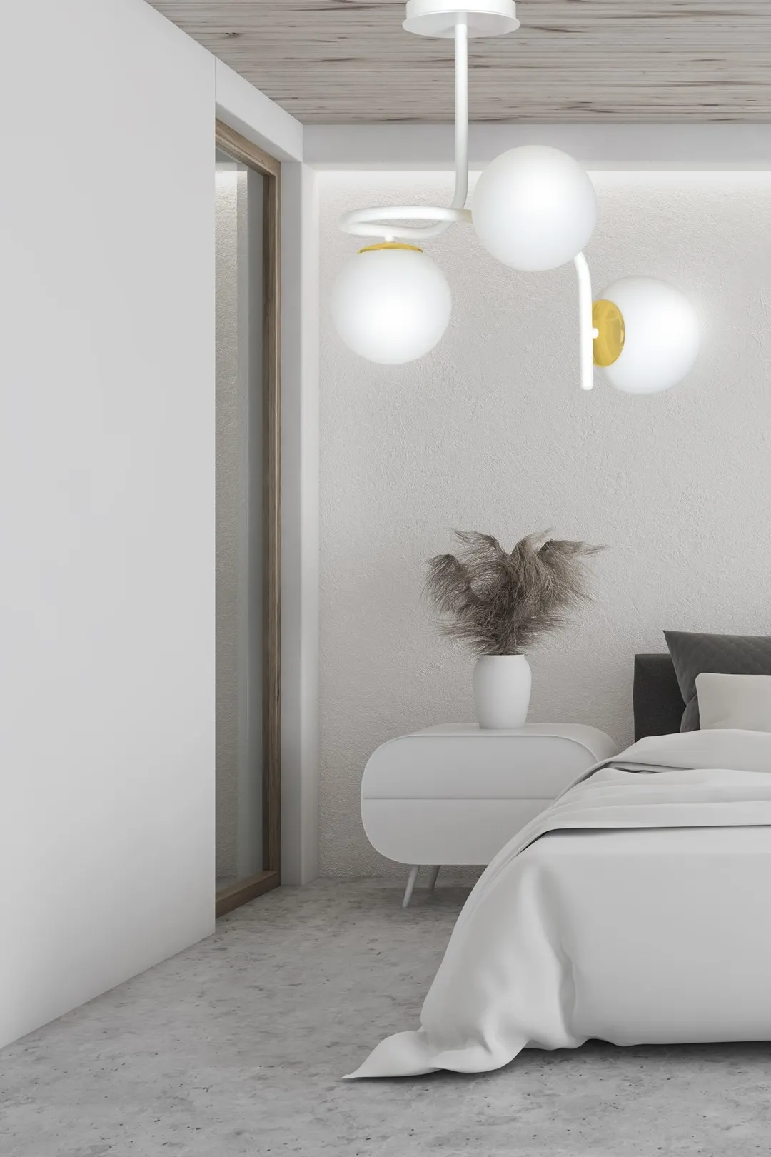 Lampa sufitowa RAGNAR Biały/Złoty 1033/3 - 1033/3