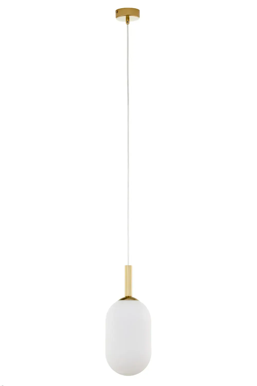 Lampa wisząca PLUUM 1 M złoty biały 