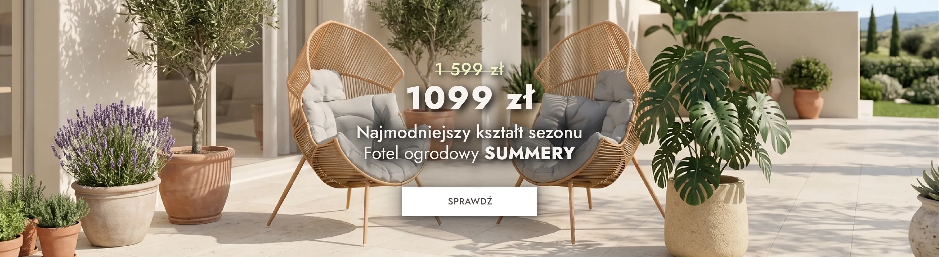 fotel ogrodowy, krzesło wiklinowe, rattanowy mebel, poduszki siedziskowe, outdoor seating