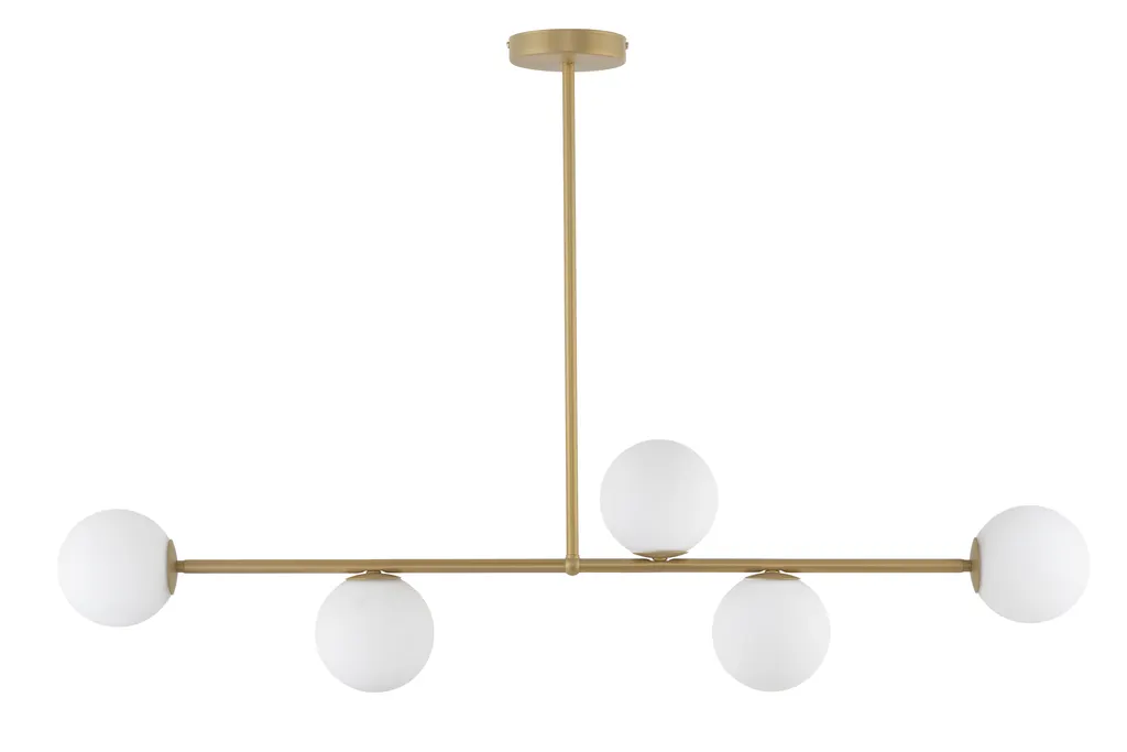 Lampa wisząca GAMA 5 złoto-biała