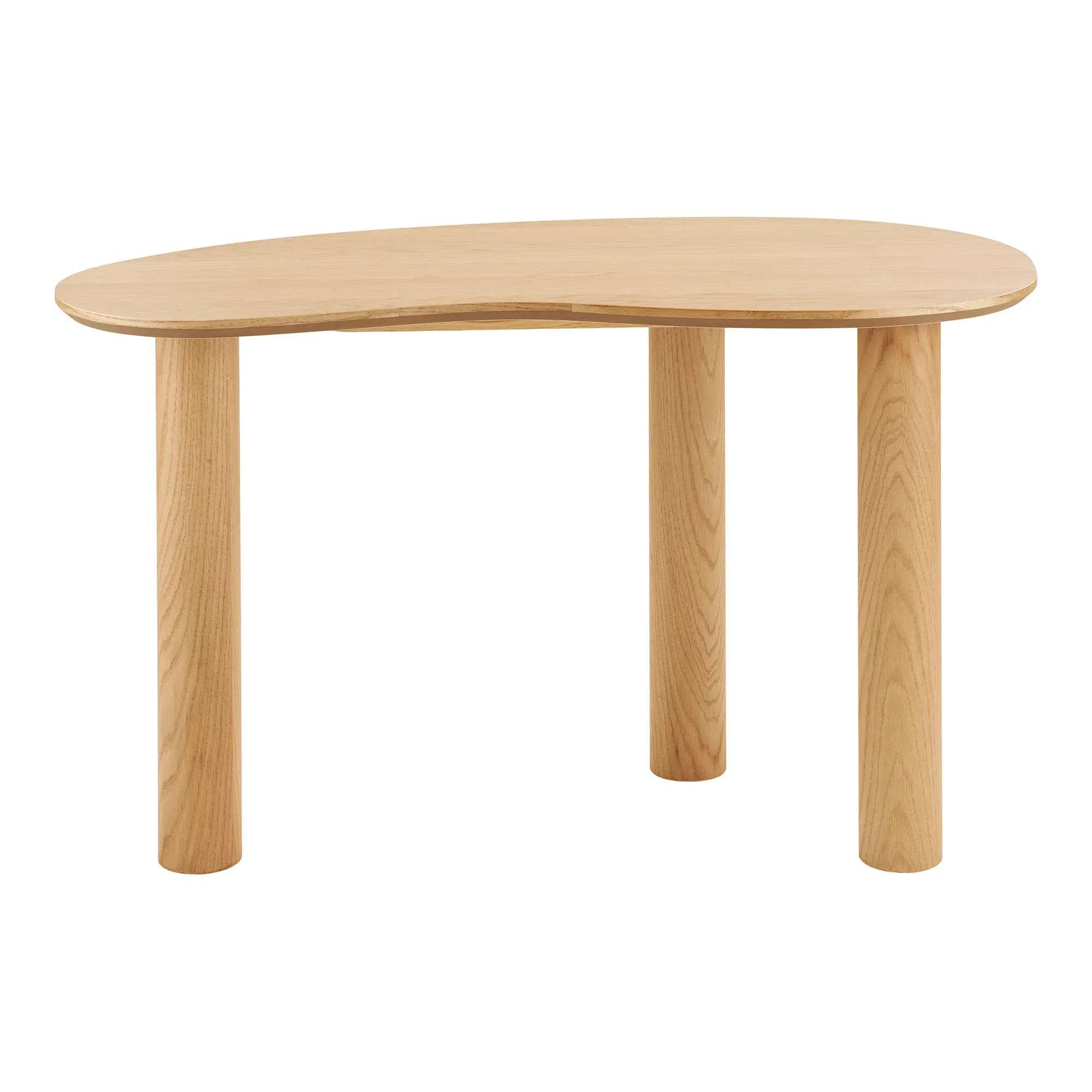 Biurko z nieregularnym blatem LIVIGNO 120 cm naturalny — zdjęcie 4
