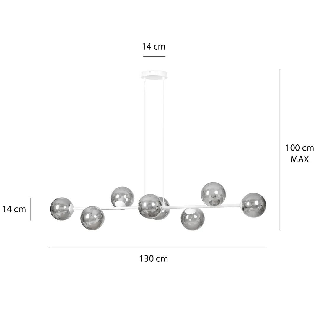 Lampa wisząca ROSSI Biały 878/8 - 878/8