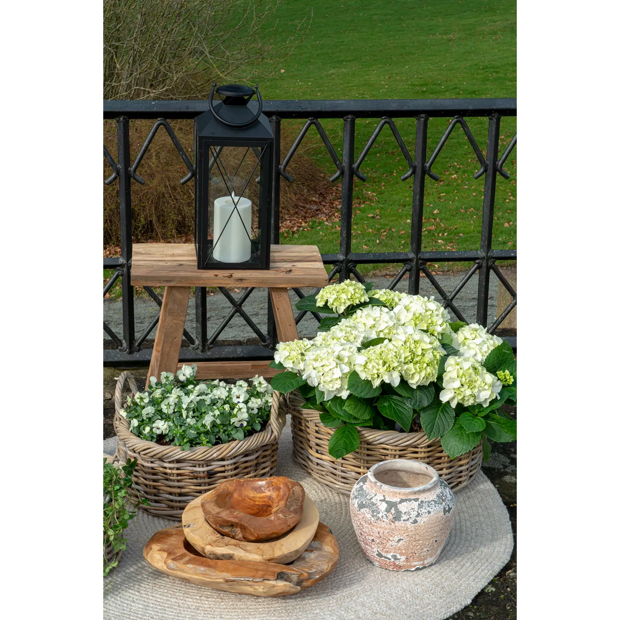 Miska teakowa RIO fi40x12 cm naturalna - 4501012