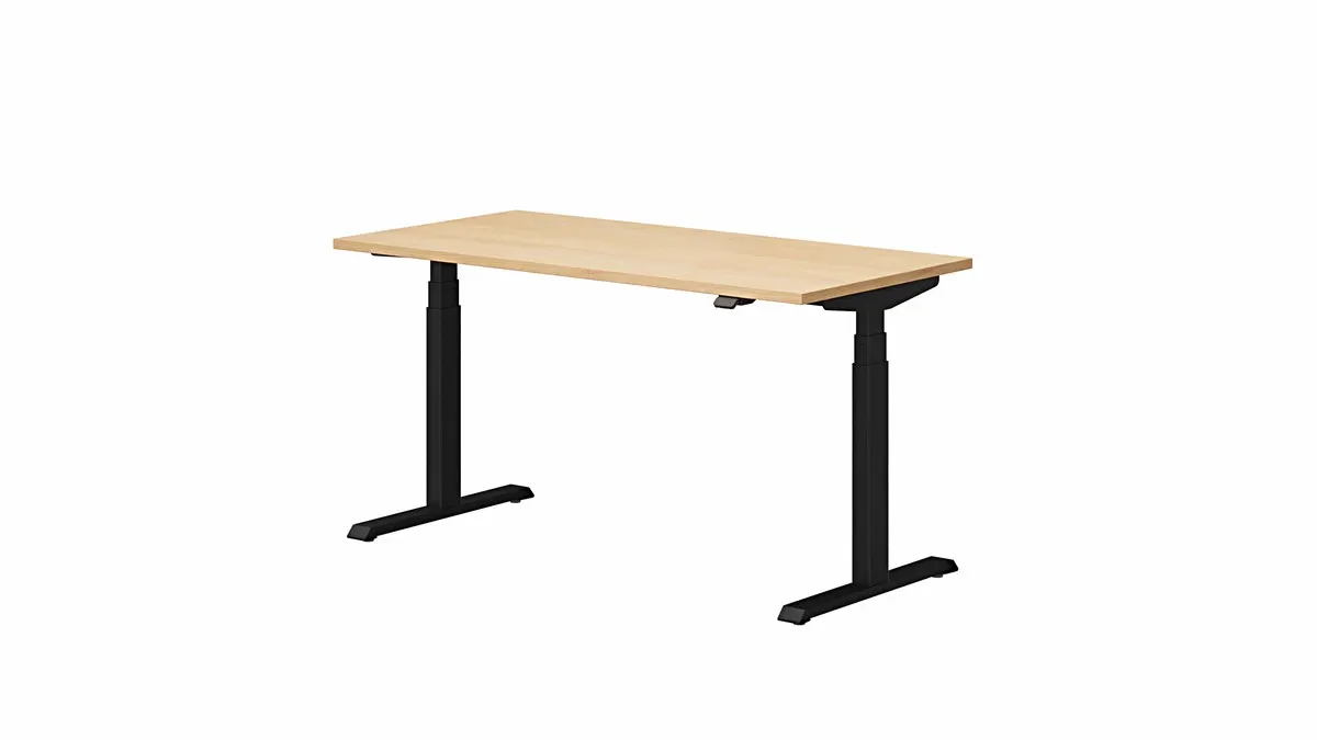 Biurko OP-LITE E elektryczne z regulacją wysokości dąb czarne 140x70x62,5(127,5)cm Biurko OP-LITE E elektryczne z regulacją wysokości dąb czarne 140x70x62,5(127,5)cm