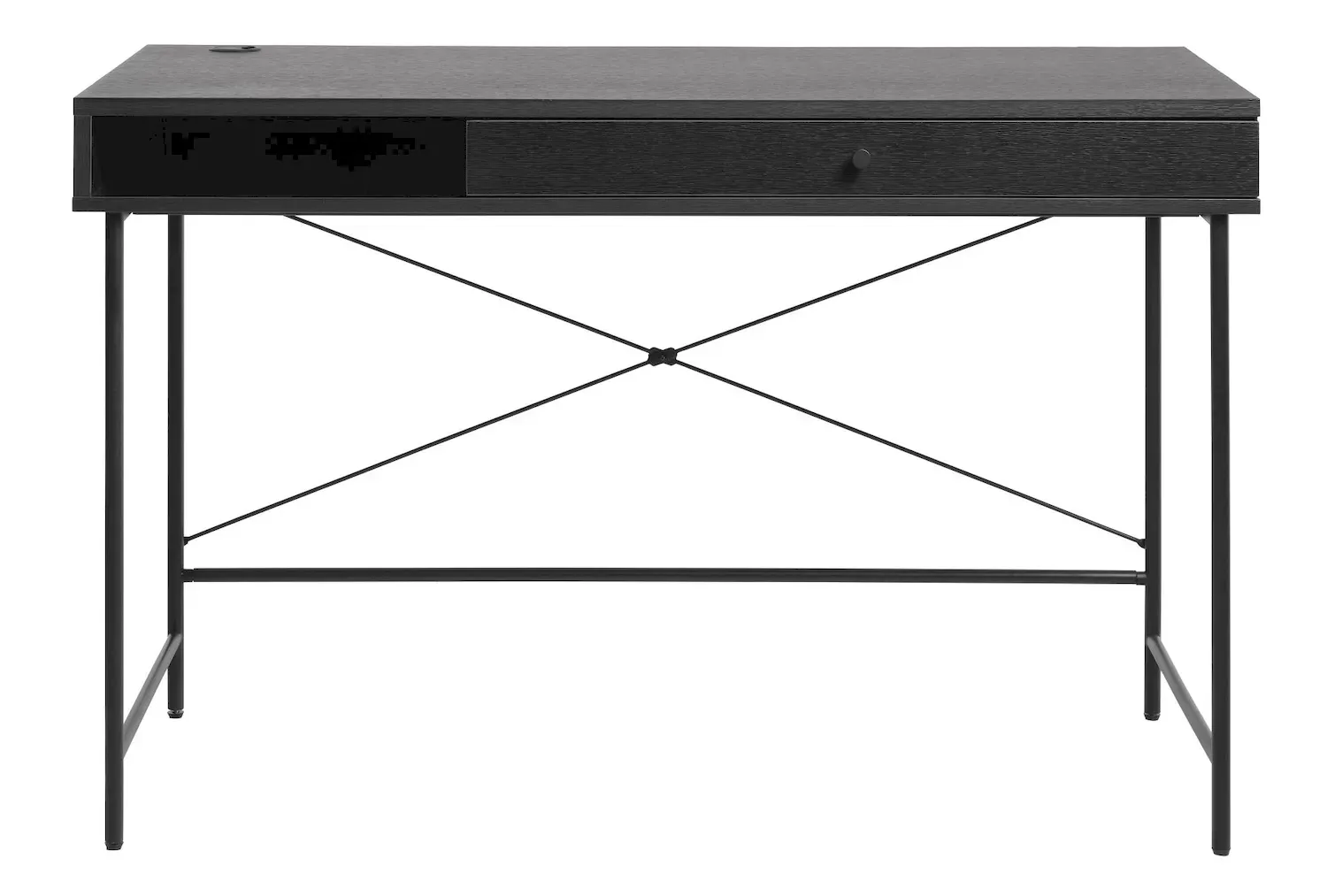 Biurko z szufladą PENSACOLA 60x120 czarne - UN_44681013