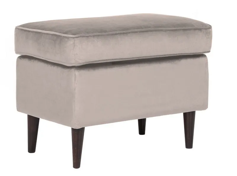 Podnóżek aksamitny RON VELVET beżowy