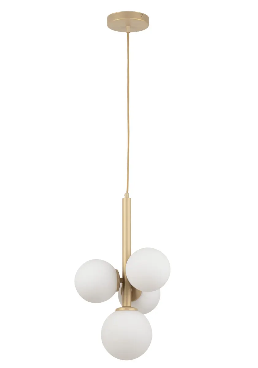 Lampa wisząca PERLA 4 złota