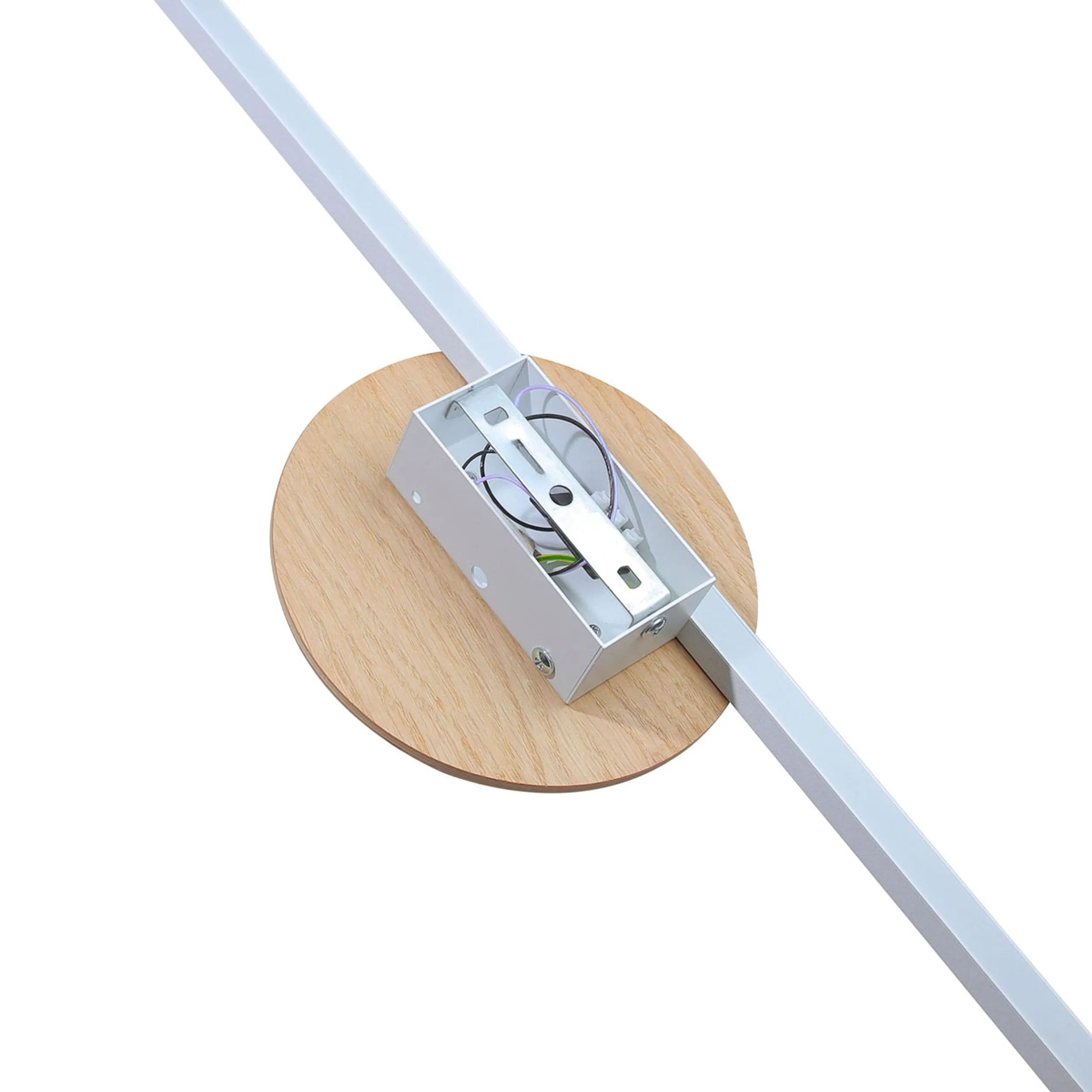 Kinkiet JAVA LED 15W biała z drewnianym elementem 93cm - TK_1440