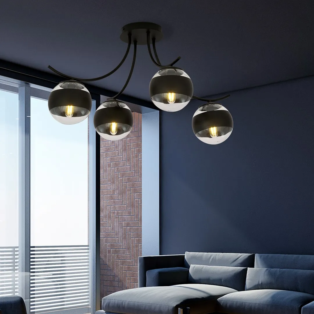 Lampa sufitowa BOSTON Czarny 1111/4 - 1111/4